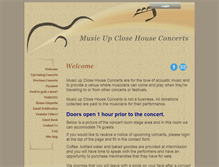 Tablet Screenshot of musicupclose.com